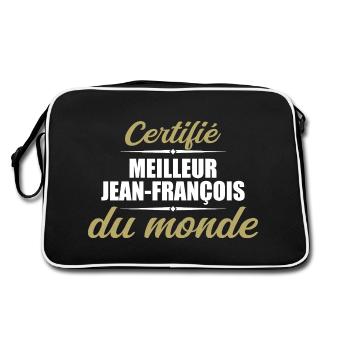 Certified best jeans françois in the world - Retro Bag - black/white - Back