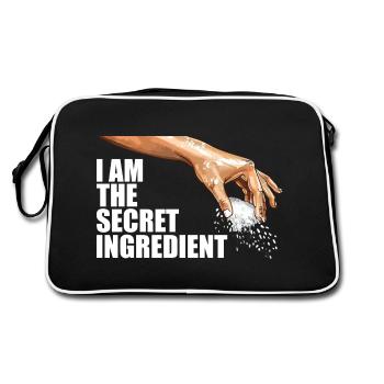 I am the secret ingredient - Sac Retro - noir/blanc - Dos