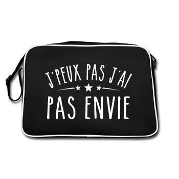 Je peux pas j'ai pas envie - Sac Retro - noir/blanc - Dos