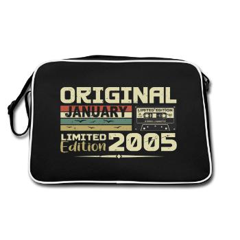 January 2005 | Birthday Gift January 2005 - Retro Bag - black/white - Back