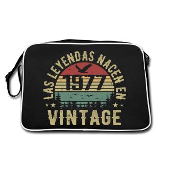 Naissance des légendes 1977 Cadeau d’anniversaire 1977 - Sac Retro - noir/blanc - Dos