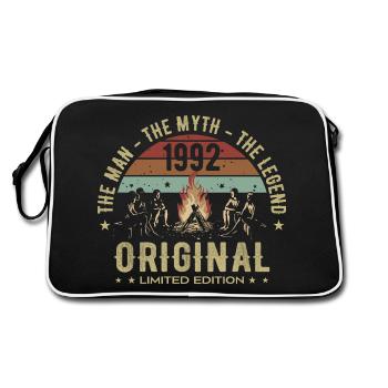 Legendary Since 1992 | Men's 33rd Birthday - Retro Bag - black/white - Back