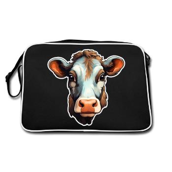 Fleckvieh - Sac Retro - noir/blanc - Dos