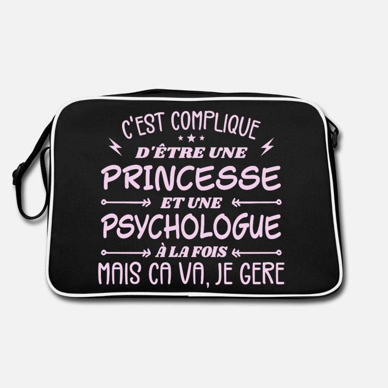 C'est compliqué d'être Une Princesse Psychologue Sac Retro