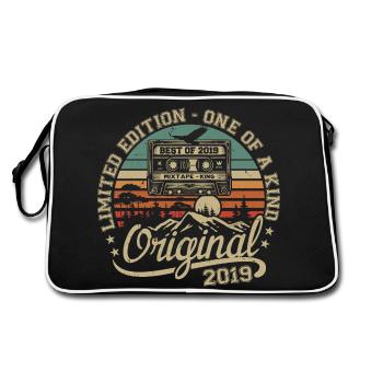 Millésime 2019 Cadeau Anniversaire 2019 Rétro 2019 - Sac Retro - noir/blanc - Dos