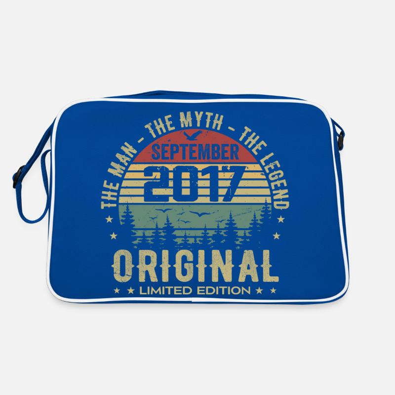 Ursprünglicher Geburtstag 2017 - September 2017 Geschenk Retro Tasche