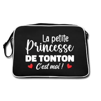 La petite princesse de tonton - Sac Retro - noir/blanc - Dos