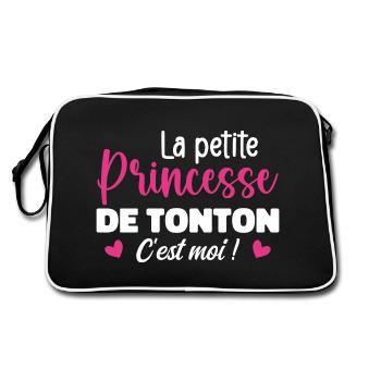 La petite princesse de tonton - Sac Retro - noir/blanc - Dos