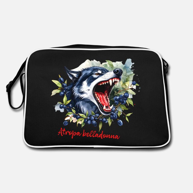 Wolfsbeere – Atropa belladonna Retro Tasche