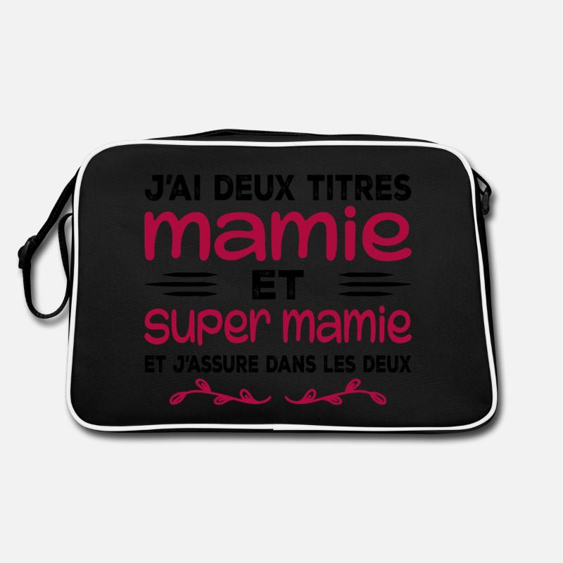 Ich habe zwei Titel: Oma und Super Oma, Geschenk, Oma Retro Tasche