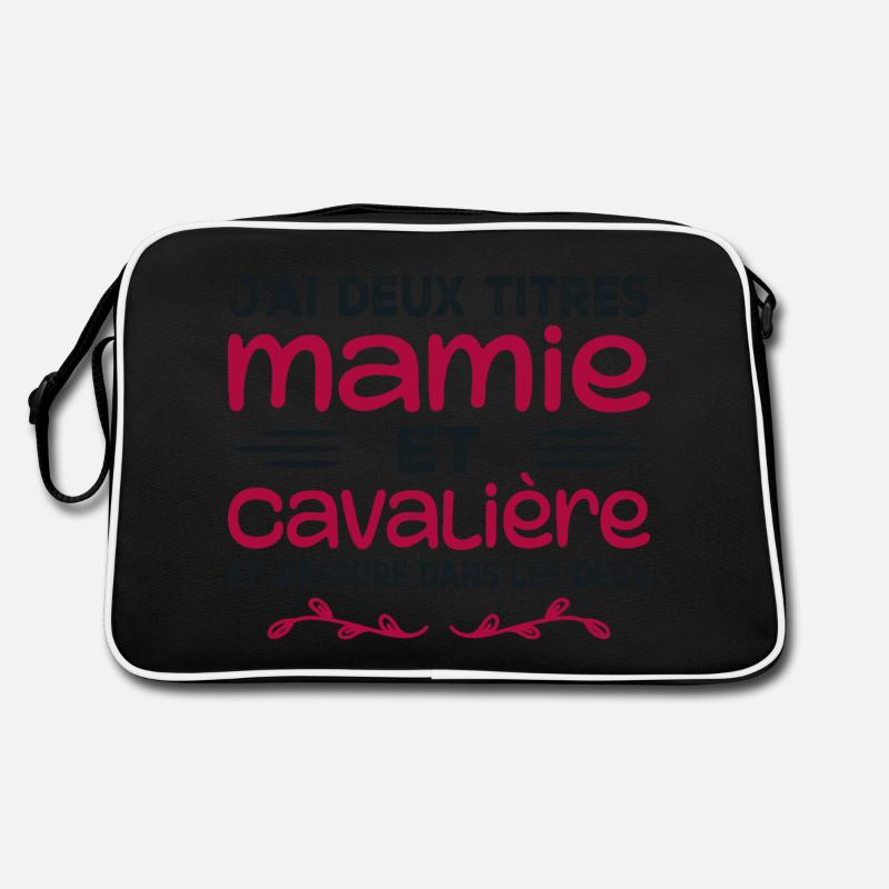 Zwei Titel Granny Rider | Oma | Pferd Retro Tasche