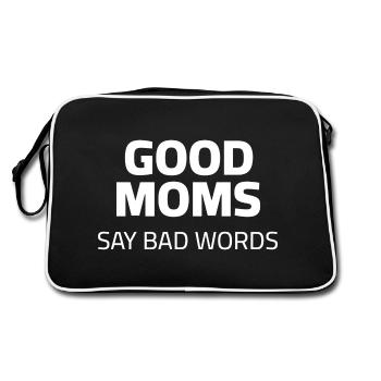 Good Moms say bad words - Retro Bag - black/white - Back