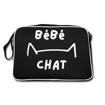 Bébé chat - Sac Retro - noir/blanc - Dos