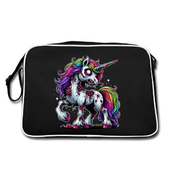 Halloween Licorne Zombie Fantasy Costume d’Halloween - Sac Retro - noir/blanc - Dos