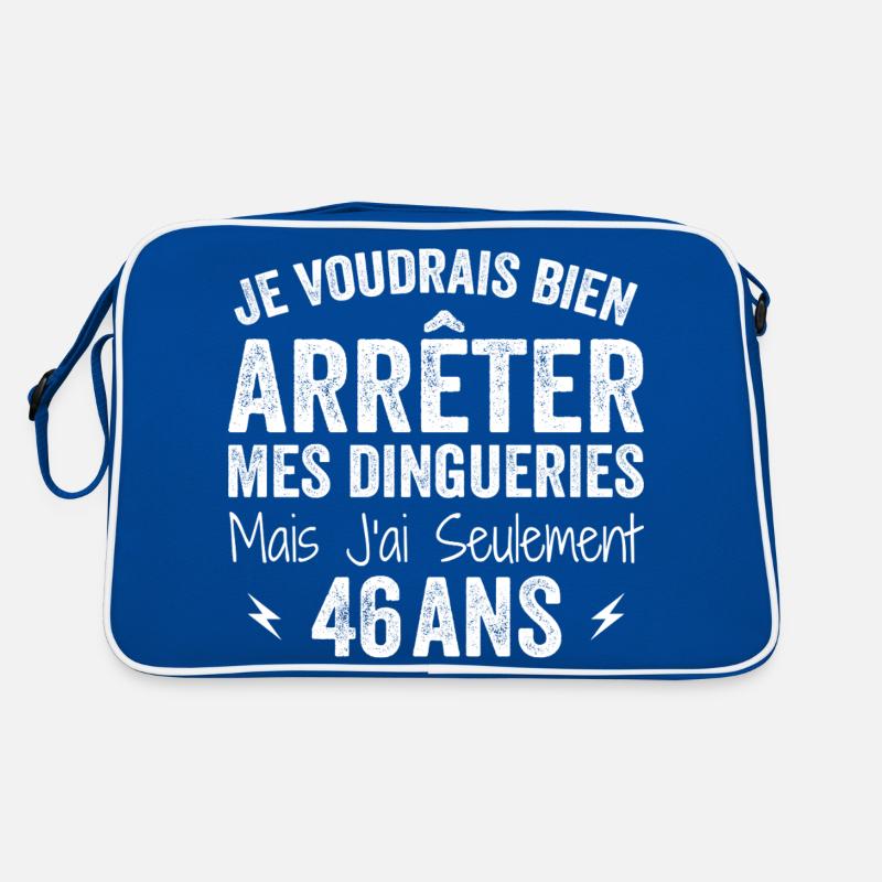 46th Birthday Gift Funny 46 Years Retro Bag