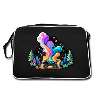 quad et tout terrain - Sac Retro - noir/blanc - Dos
