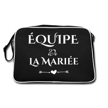 équipe de la mariée-team de la mariée - Sac Retro - noir/blanc - Dos