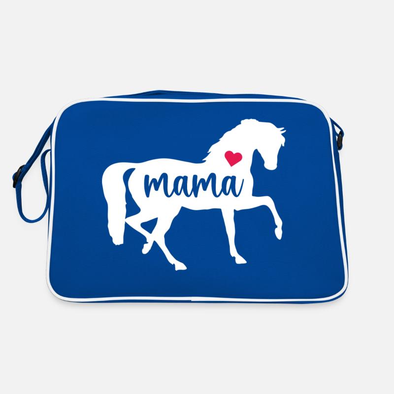 Pferd Mama Muttertag Hemd Mama Liebhaber Geschenk niedlich Retro Tasche