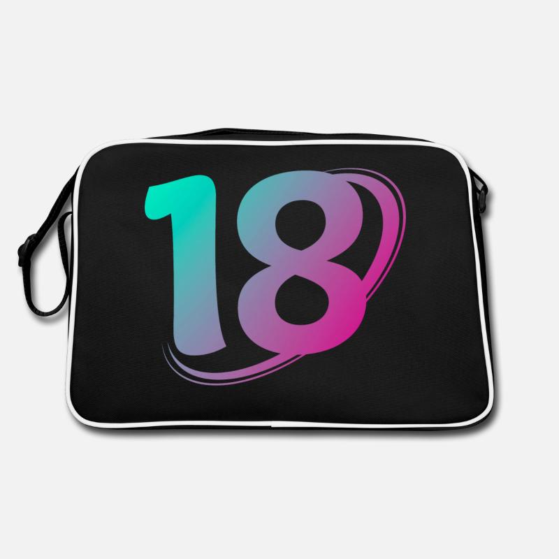 Numéro 18 multicolore Sac Retro
