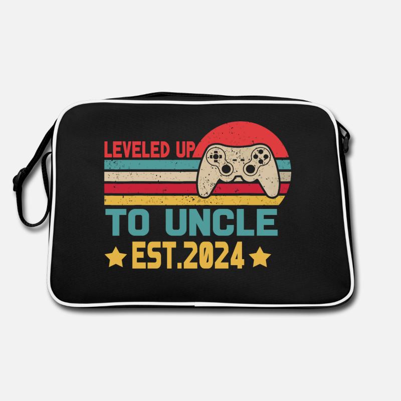 First Time Uncle leveled up to uncle Est 2024 Retro Bag