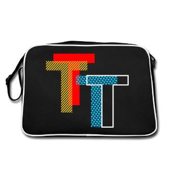 T Initial - Retro Bag - black/white - Back