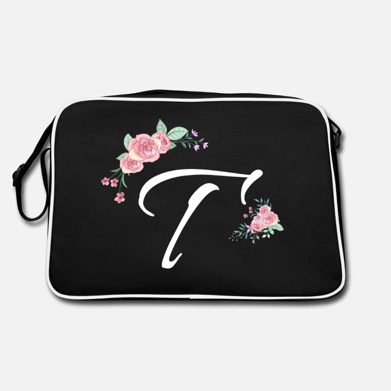 Letter and flowers Retro Bag