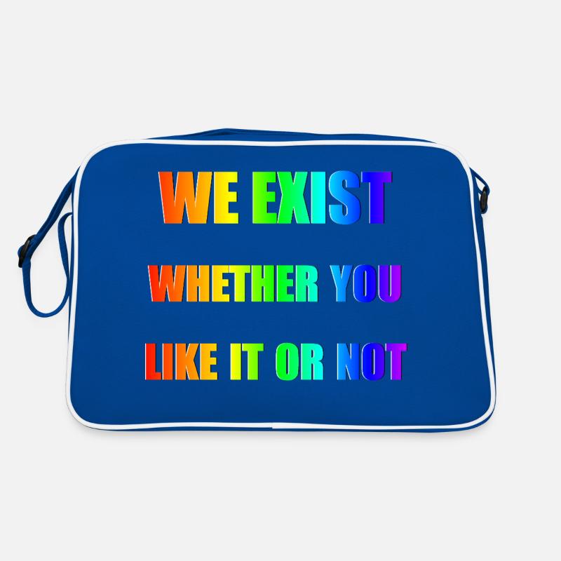 We Exist - Rainbow Gradient Retro Bag