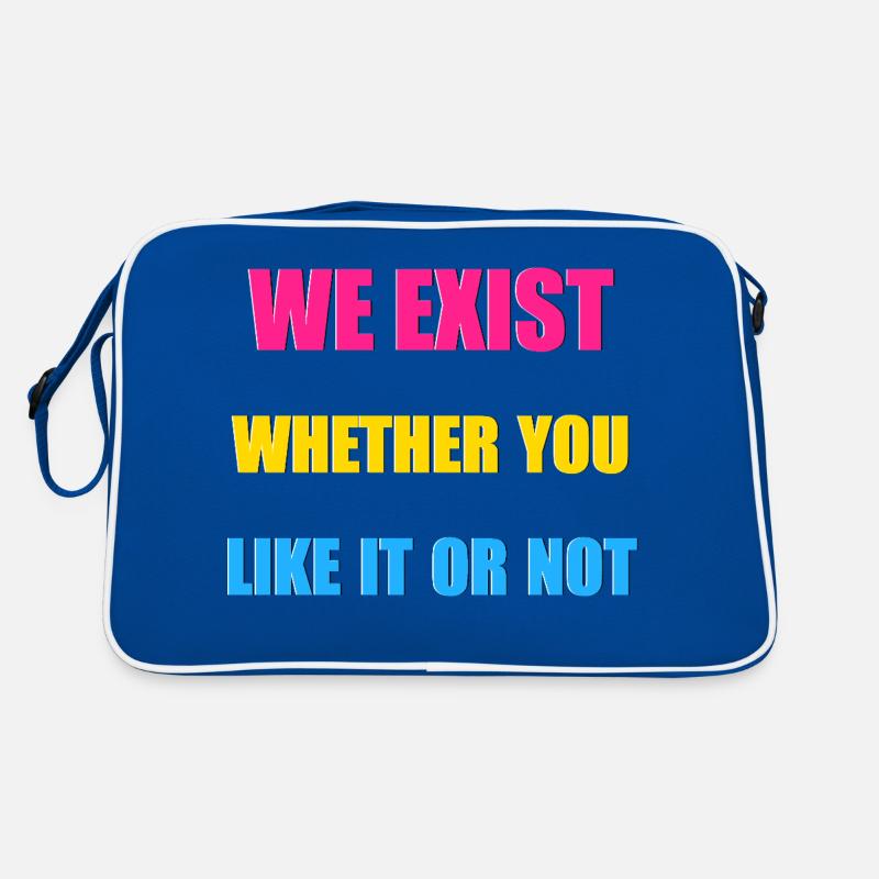 We Exist - Pansexual Flag Retro Bag
