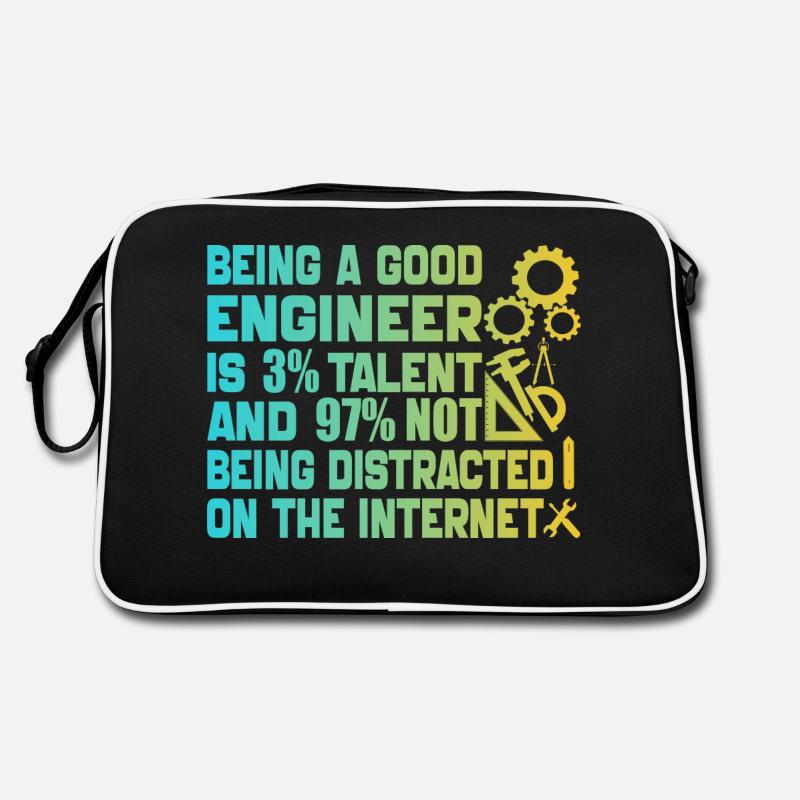 Funny Engineer Men Women Mechanical Engineering Sac Retro