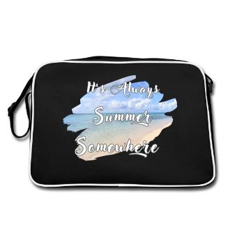 It's Always Summer Somewhere - Retro Bag - black/white - Back