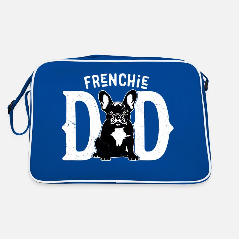 Frenchie Papa Propriétaire Bouledogue Français Sac Retro