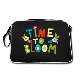 Temps de floraison - Sac Retro - noir/blanc - Dos