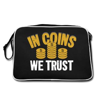 Collector's Creed: In Coins We Trust - Retro Bag - black/white - Back