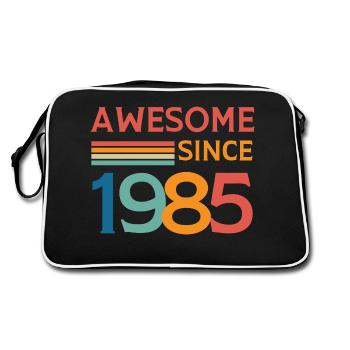 Awesome since 1985 - Sac Retro - noir/blanc - Dos