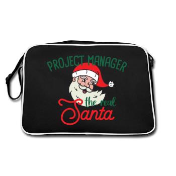 Chef de projet Noël le vrai Noël du Père Noël - Sac Retro - noir/blanc - Dos