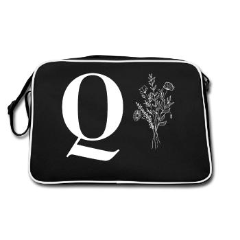 Lette q fleurs minimalistes - Sac Retro - noir/blanc - Dos