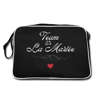 Team de la mariée -équipe de la mariée - Sac Retro - noir/blanc - Dos