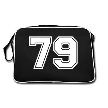 79 - Sac Retro - noir/blanc - Dos