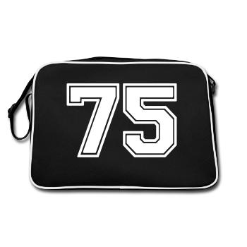 75 - Sac Retro - noir/blanc - Dos