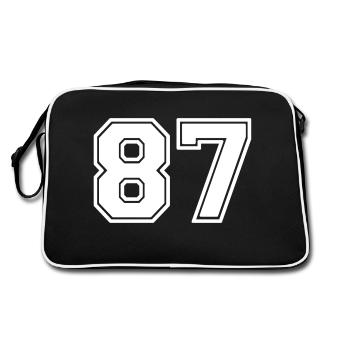 87 - Sac Retro - noir/blanc - Dos