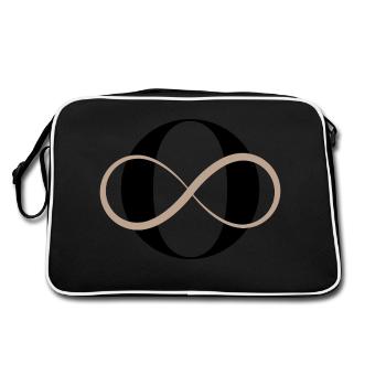 Infinite Letter O - Retro Bag - black/white - Back