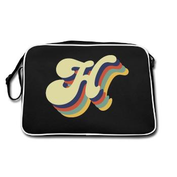 Lettre h rétro - Sac Retro - noir/blanc - Dos
