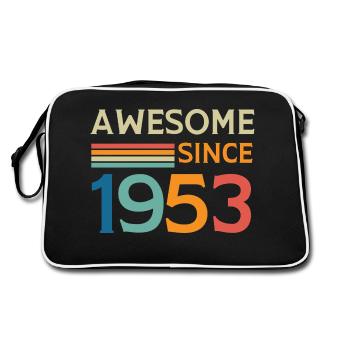 Awesome since 1953 - Sac Retro - noir/blanc - Dos
