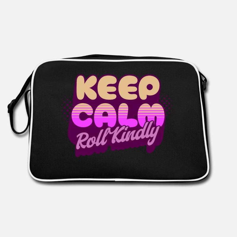 Keep Calm Roll Kindly Retro Bag