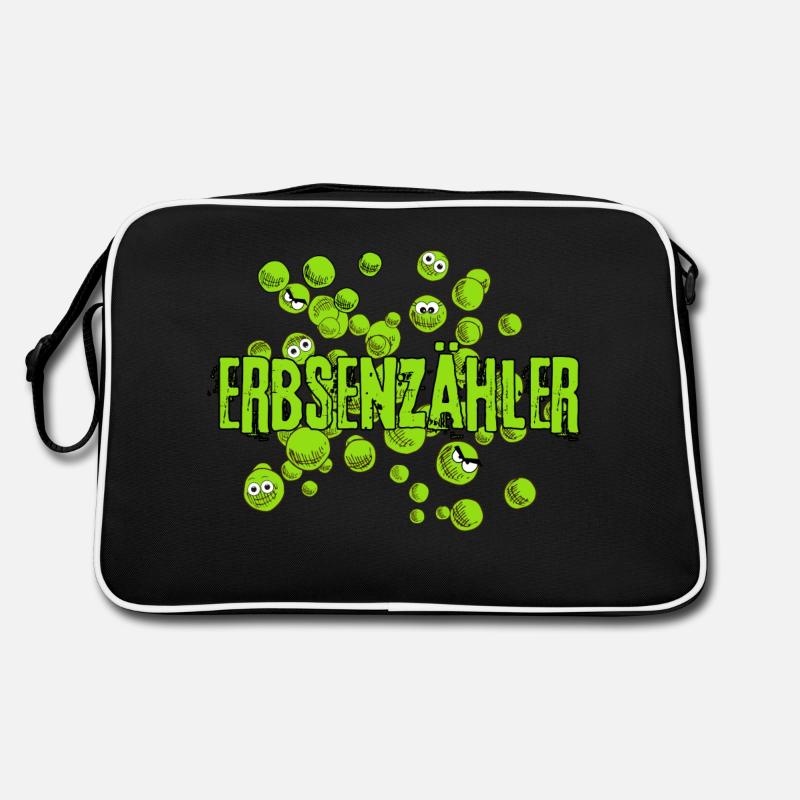 Compteur de haricots mme cacahuète vert fun bande dessinée Sac Retro