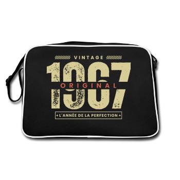 vintage 1967 / année 1967 / t-shirt 1967 - Sac Retro - noir/blanc - Dos