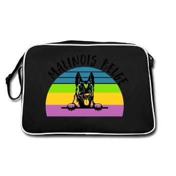 malinois belge Rtero malinois belge - Sac Retro - noir/blanc - Dos