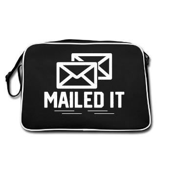 Mailier Postier Travailleur des postes - Sac Retro - noir/blanc - Dos