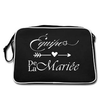 Équipe de la mariée - Sac Retro - noir/blanc - Dos