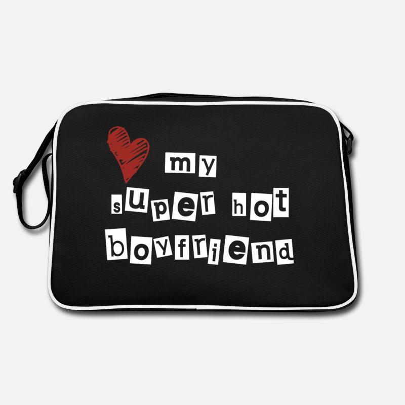 J’adore mon petit ami super sexy - Sac Retro - noir/blanc
